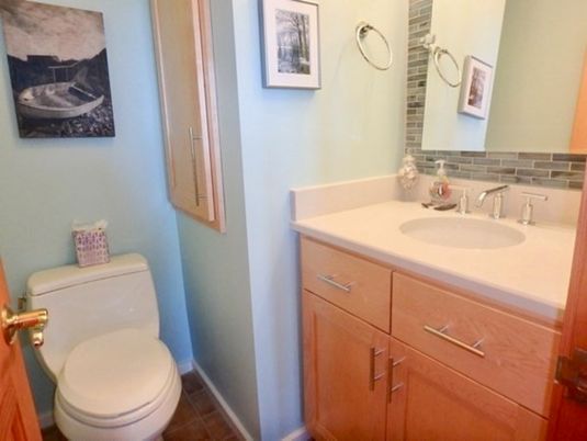 Interior, Bathroom, Tile Countertops, Ceramic Tile