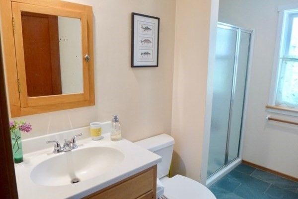 Interior, Bathroom, Glass Shower, Ceramic Tile