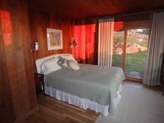 Interior, Bedroom, Wood Texture Flooring, Wooden Ceilings, Wooden Walls
