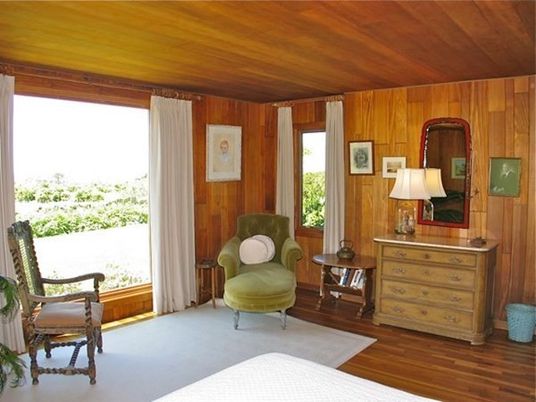 Interior, Bedroom, Wood Texture Flooring, Home Office, Wooden Ceilings, Wooden Walls