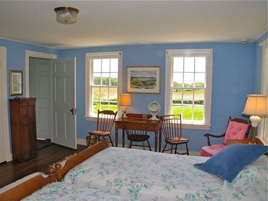 Interior, Bedroom, Wood Texture Flooring, Home Office