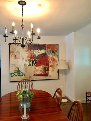 Interior, Wood Texture Flooring, Recessed Lighting, Dining room, Chandelier