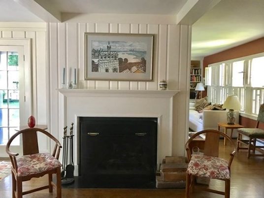 Interior, Bedroom, Wood Texture Flooring, Dining room, Fireplace