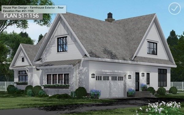 Attached, Exterior, Facade, Farmhouse