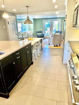 Dining room, Interior, Kitchen, Living room, Pendant Lights, Recessed Lighting