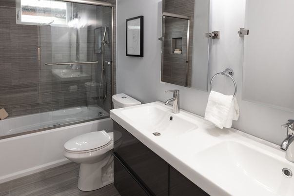 Bathroom, Glass Shower, Interior