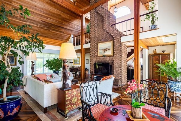 Fireplace, Interior, Living room, Wooden Beams, Wooden Ceilings, Wood Texture Flooring