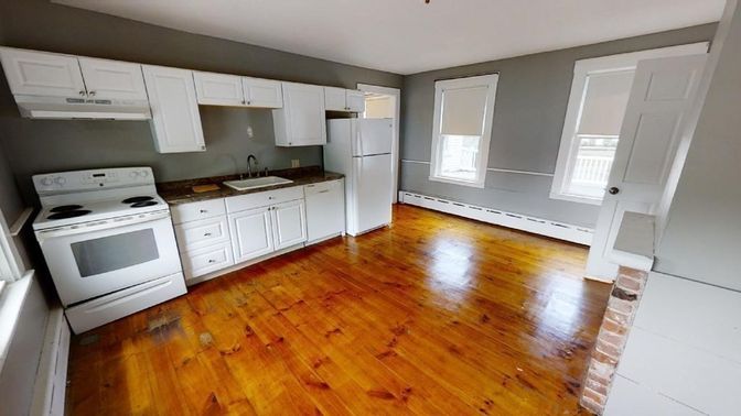 Interior, Kitchen, Wood Texture Flooring