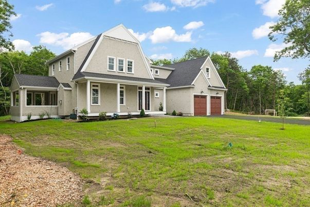 Attached, Backyard, Exterior, Facade, Farmhouse