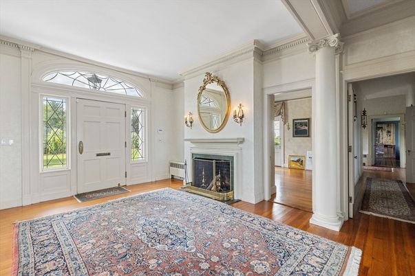 Fireplace, Interior, Wood Texture Flooring