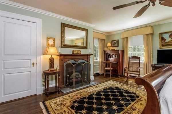 Fireplace, Interior, Wood Texture Flooring