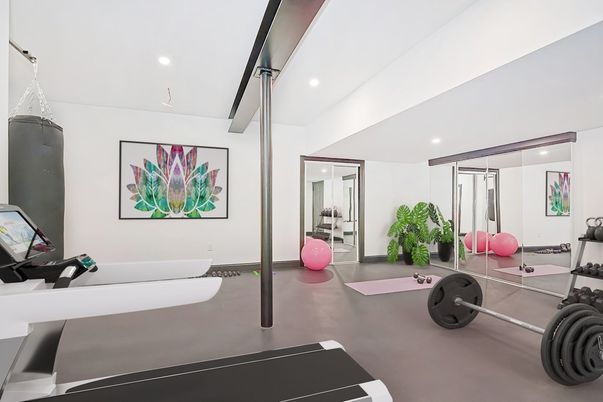 Fitness Equipment, Interior, Recessed Lighting