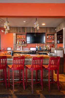 Interior, Pendant Lights, Recessed Lighting, Wood Texture Flooring, Wooden Walls