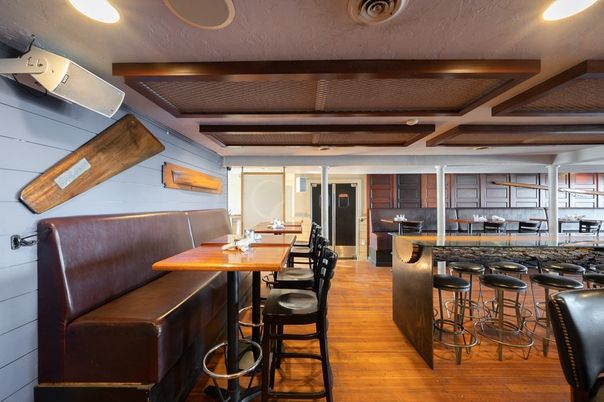 Dining room, Interior, Kitchen, Recessed Lighting, Wood Texture Flooring