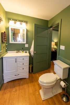 Bathroom, Interior, Wood Texture Flooring