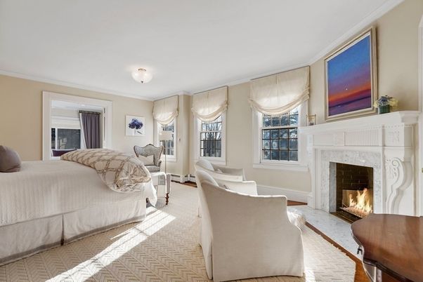 Bedroom, Fireplace, Interior
