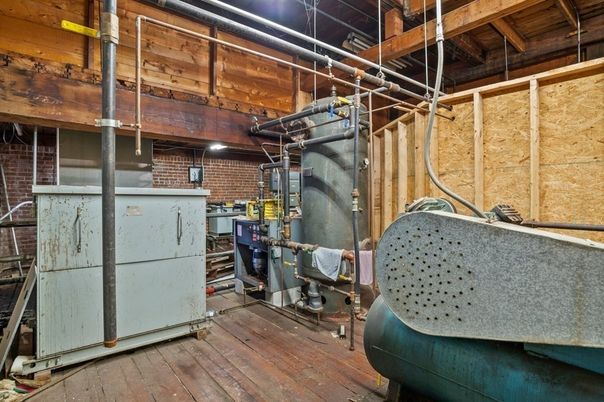 Interior, Stone Walls, Wood Texture Flooring