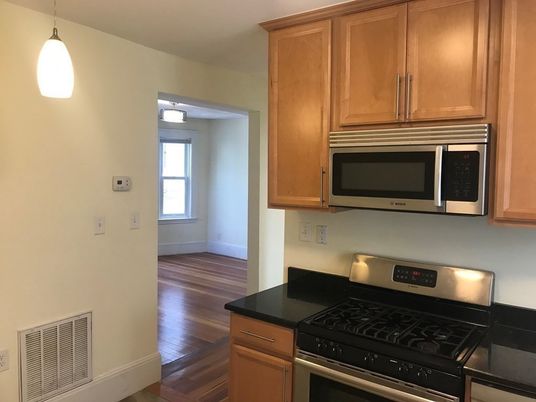 Interior, Kitchen, Pendant Lights, Wood Texture Flooring