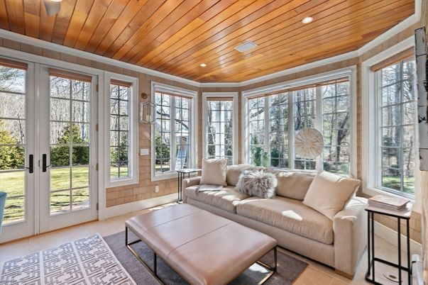 Interior, Living room, Recessed Lighting, Wooden Ceilings