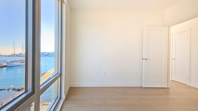 Empty room, Interior, Water, Wood Texture Flooring