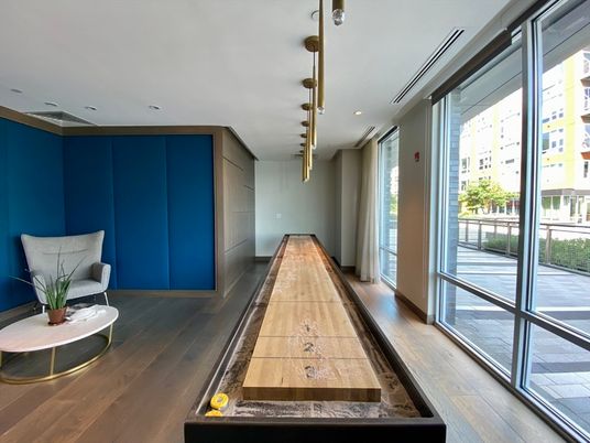 Interior, Pendant Lights, Recessed Lighting, Wood Texture Flooring