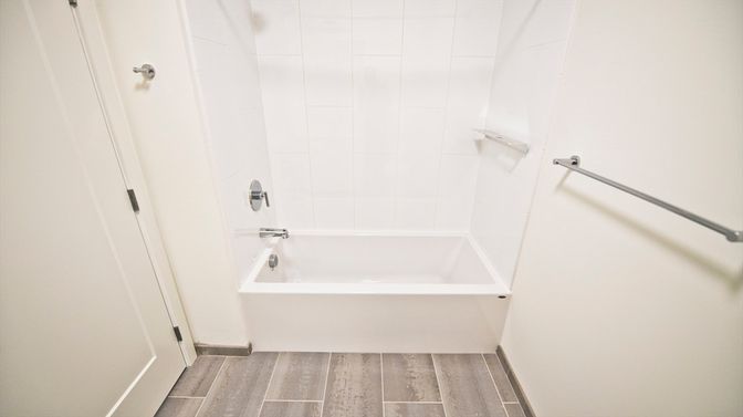 Bathroom, Interior, Wood Texture Flooring