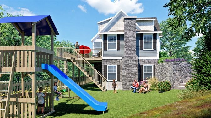 Backyard, Exterior, Playground