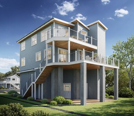 Exterior, Facade, Modern