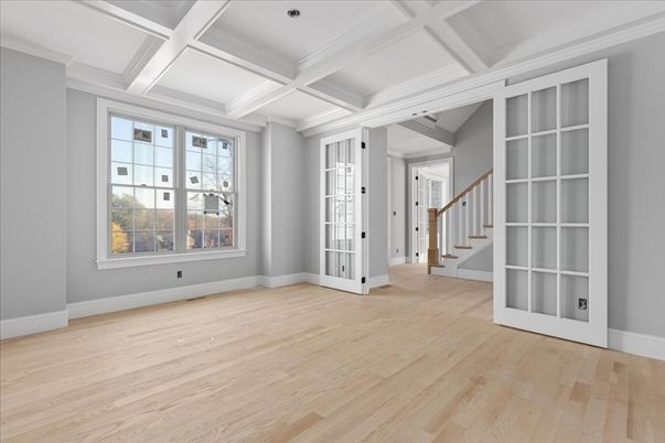 Empty room, Interior, Wood Texture Flooring