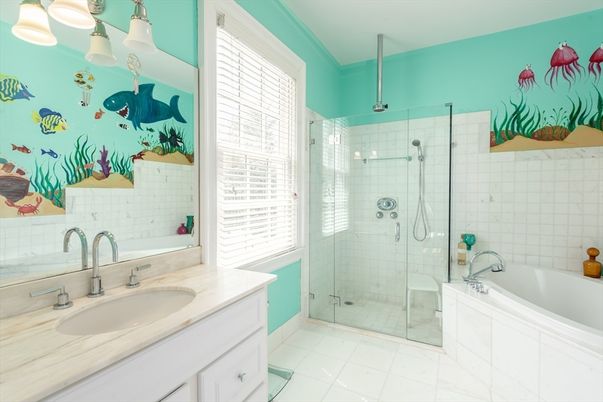 Bathroom, Glass Shower, Interior