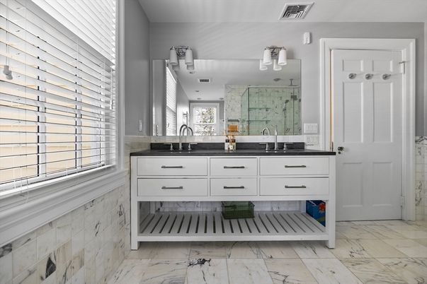 Bathroom, Dual Sink Vanities, Interior, Marble