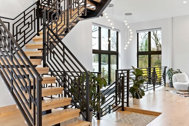 Interior, Pendant Lights, Wood Texture Flooring