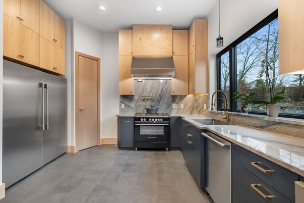 Interior, Kitchen, Recessed Lighting, Stainless Steel Appliances