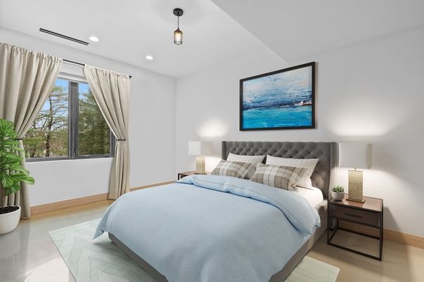 Bedroom, Interior, Recessed Lighting