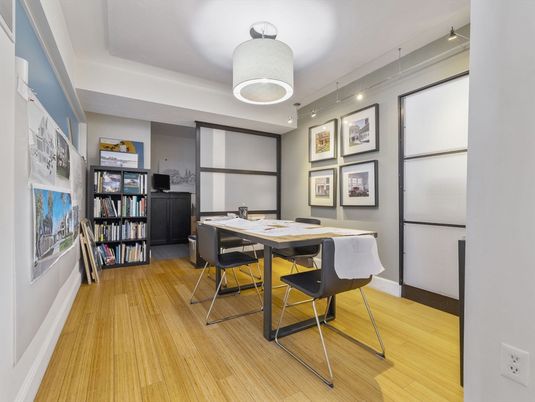 Home Office, Interior, Wood Texture Flooring