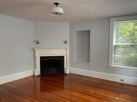 Empty room, Fireplace, Interior, Wood Texture Flooring