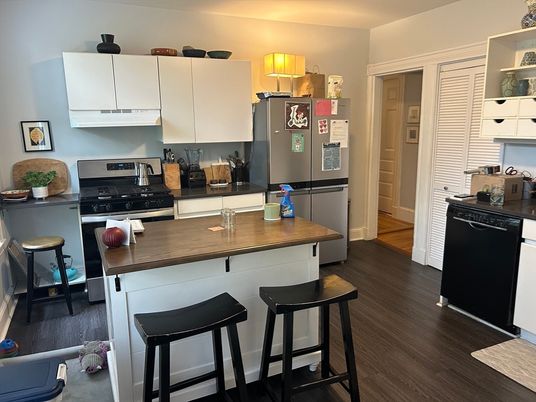 Interior, Kitchen, Wood Texture Flooring