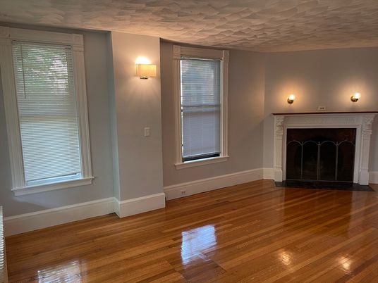 Empty room, Fireplace, Interior, Wood Texture Flooring