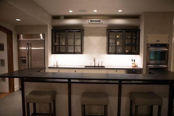 Interior, Kitchen, Recessed Lighting, Stainless Steel Appliances