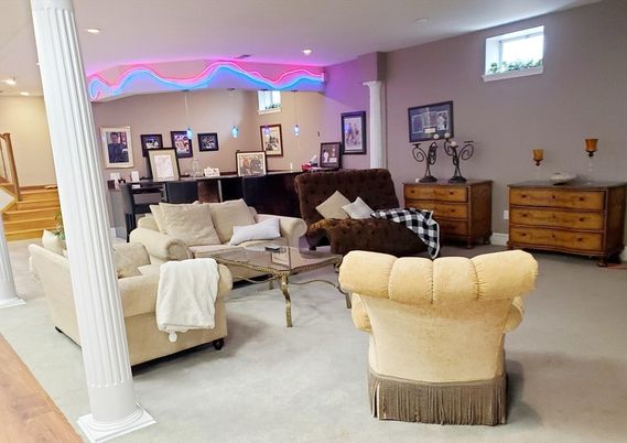 Interior, Living room, Recessed Lighting