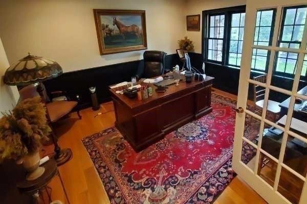 Home Office, Interior, Wood Texture Flooring