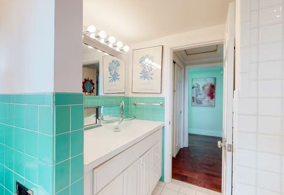 Bathroom, Interior, Wood Texture Flooring