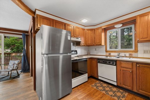 Interior, Kitchen, Wood Texture Flooring