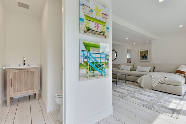 Bathroom, Bedroom, Interior, Recessed Lighting, Wood Texture Flooring