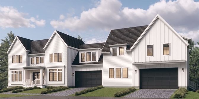 Attached, Exterior, Facade, Farmhouse