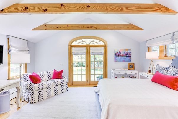 Bedroom, Interior, Wooden Beams