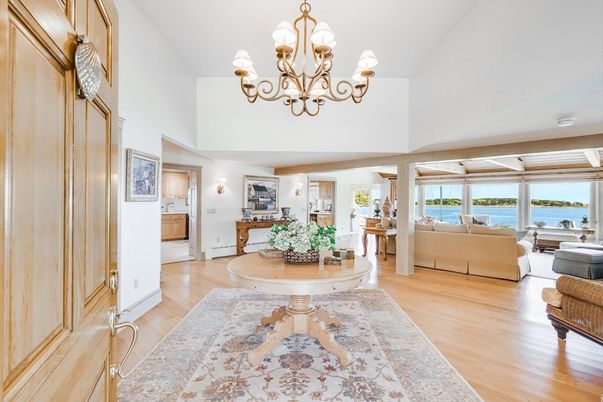 Chandelier, Interior, Living room, Water, Wood Texture Flooring