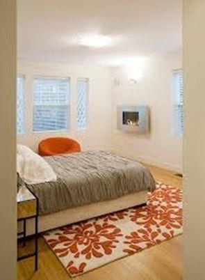 Bedroom, Fireplace, Interior, Wood Texture Flooring