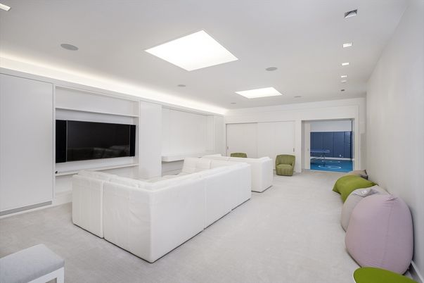 Interior, Living room, Recessed Lighting