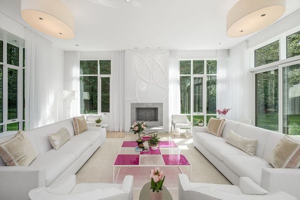 Fireplace, Interior, Living room, Recessed Lighting